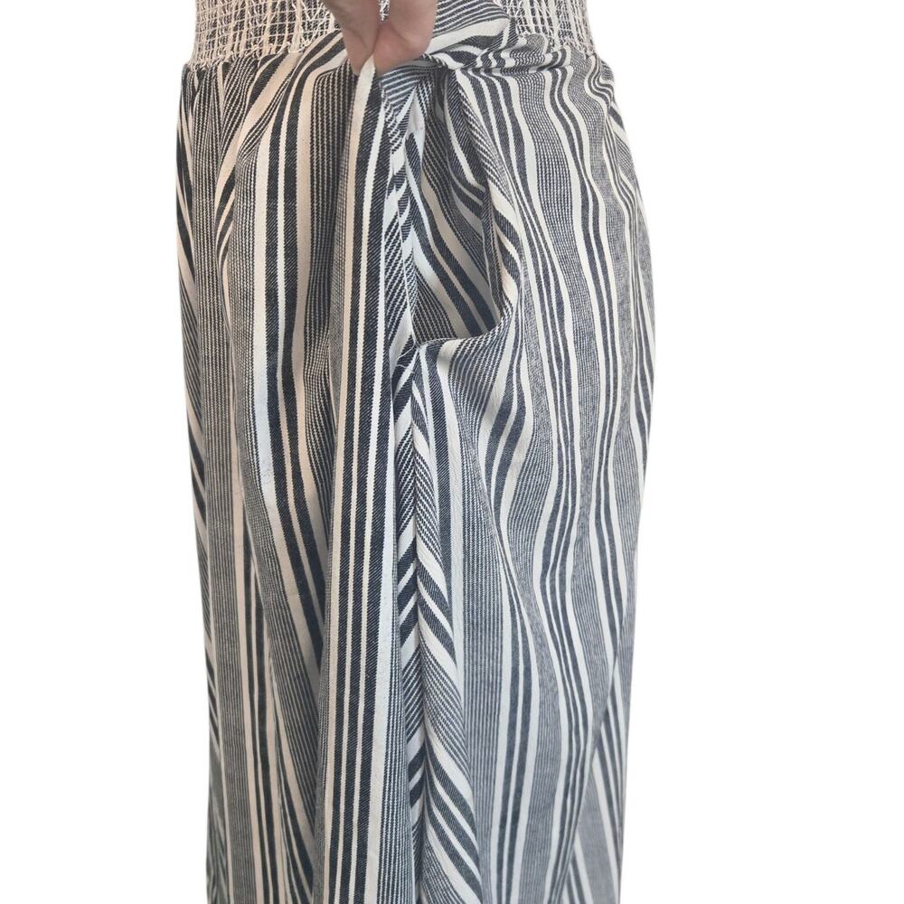 Flint & Moss Boho Maxi Skirt Womens XL Black Striped Long Flowing Gypsy Festival - Picture 5 of 8